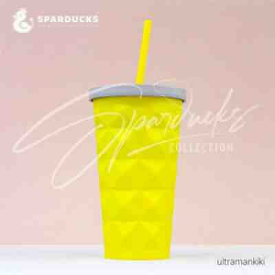 2021 China Starbucks Diamond Pineapple Yellow Stainless Tumbler Straw Cup 16oz - Sold on eBay Jul 13, 2021 for $51.50