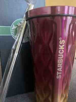 US Seller starbucks 16oz Iridescent 2 tone color/ Pineapple With Straw - Sold on eBay Aug 08, 2021 for $50.00