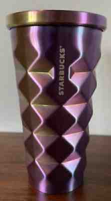 2016 Starbucks Oil Slick Purple Pineapple 16 OZ Metal Tumbler Cup - Sold on eBay Jun 25, 2021 for $48.00