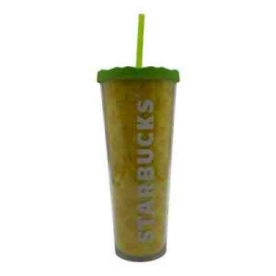 Starbucks Pineapple Travel Tumbler Cold Cup Acrylic 24 oz Venti City Mug 2014 - Sold on eBay May 30, 2021 for $42.47