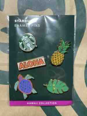 STARBUCKS HAWAII COLLECTION Enamel Pin Set Pineapple Turtle Aloha Exclusive - Sold on eBay Jun 17, 2021 for $23.99