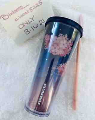 Starbucks Tumbler Korean Midnight Sakura Pink Purple Cherry blossom Rare HTF NWT - Sold on eBay Aug 18, 2021 for $595.00