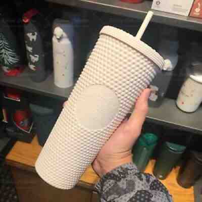 White Studded Starbucks Tumbler Indonesia HTF - Sold on eBay Aug 18, 2021 for $61.00