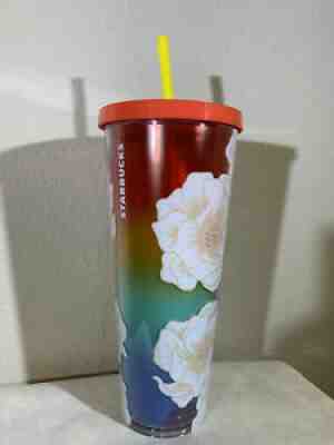 NEW Starbucks Summer Rainbow Pride Tumbler Limited Edition 24 oz - Sold on eBay Aug 01, 2021 for $169.13