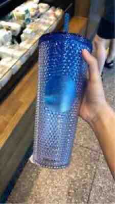 !!!Starbucks Korea 2021 Gradient blue cold water Cup 24oz Summer Limited - Sold on eBay Aug 03, 2021 for $63.00