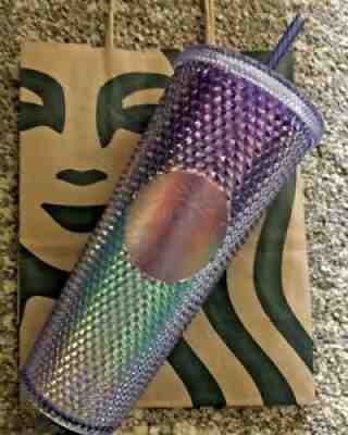 NEW Summer 2021 Starbucks Blue Ombre Bling Studded Cold Cup Tumbler 24oz VHTF - Sold on eBay Jul 26, 2021 for $36.00