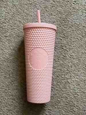 Starbucks Studded Matte Pink/Peach Cup - Sold on eBay Jul 08, 2021 for $83.00