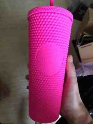 New Starbucks China 2021 Matte Barbie Pink Diamond 24oz Studded Cup Tumbler !!!! - Sold on eBay Jul 09, 2021 for $50.00