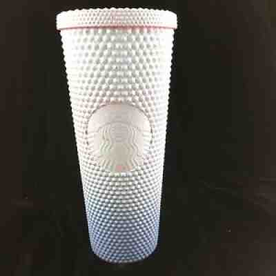 Rare Starbucks Blue Quilted Studded Stainless Steel Tumbler No Straw 24 oz - Sold on eBay Jun 20, 2021 for $42.00