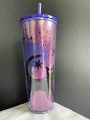 Starbucks Venti 24oz Purple Halloween Cold Tumbler Black Cat FLAW PICTURES READ - Sold on eBay Aug 21, 2021 for $19.99