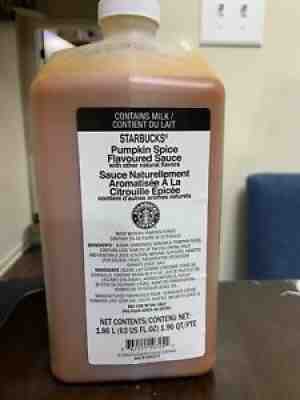 Starbucks Pumpkin spice syrup new - Sold on eBay Aug 07, 2021 for $31.00