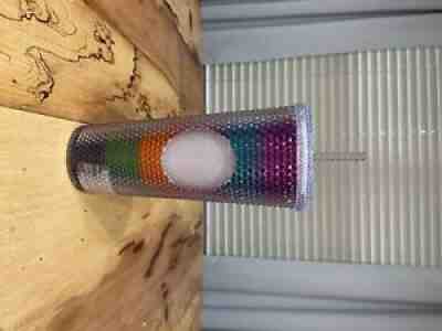 RARE Starbucks Studded Tumbler, ð??? Rainbow PiÃ±ata ð?ª?, Mexico Summer 2021 Edition - Sold on eBay Jul 05, 2021 for $102.50