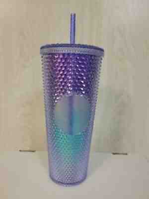 Starbucks Blue Ombre Bling Studded Cold Cup Tumbler 24oz Summer 2021 - Sold on eBay Jul 04, 2021 for $52.00