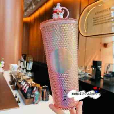 2021 Starbucks China Ox Year Cow Topper Coral Pink Diamond Studded Cup Tumbler - Sold on eBay Jul 11, 2021 for $60.00
