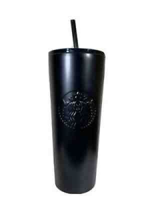 STARBUCKS Tumbler STAINLESS STEEL 24oz Black Venti Cold Cup - Sold on eBay Aug 02, 2021 for $49.00