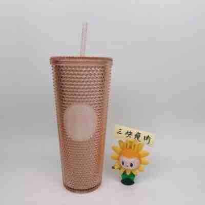 Starbucks Holographic Pink Rose Gold Studded 24oz Tumbler Cup. - Sold on eBay Aug 08, 2021 for $71.00