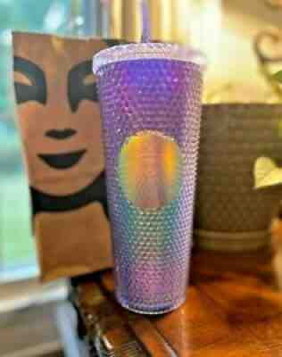 STARBUCKS Studded Mermaid RARE Teal Purple Ombre Venti Bling Tumbler Cup 24oz. - Sold on eBay Jul 28, 2021 for $44.00