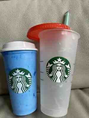 set of2 Starbucks 2021 Summer Wave Confetti Color Changing Cold Cup Tumbler,hot - Sold on eBay Jun 20, 2021 for $11.00