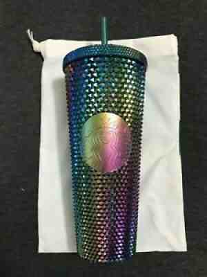 1 Starbucks crystal oily oil slick studded bling cold cup 24 oz Thailand - Sold on eBay Jul 02, 2021 for $129.99