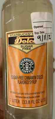 Starbucks Sugar-Free Cinnamon Dolce SUGAR FREE Syrup! (1 Liter) Sugar Free - Sold on eBay Jul 08, 2021 for $83.95