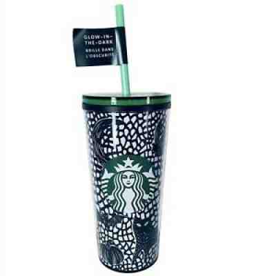 Starbucks Halloween 2020 Green Glow in The Dark Tumbler Skull 12oz (1 Tumbler) - Sold on eBay Sep 09, 2021 for $59.97
