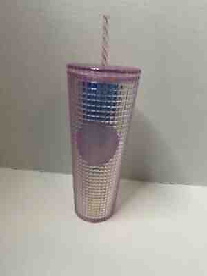 NEW Starbucks 2020 Holiday Studded Grid Cold Cup Tumbler Venti Pink 24 Oz M1 - Sold on eBay Aug 07, 2021 for $39.99