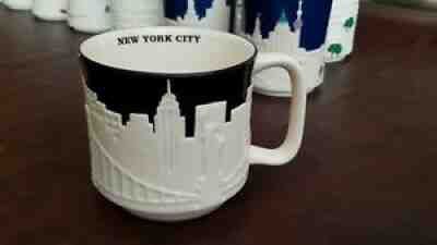 Starbucks NEW YORK v1 Mug BLACK CITY RELIEF bone china Mugs 18oz new - Sold on eBay Jul 31, 2021 for $39.95
