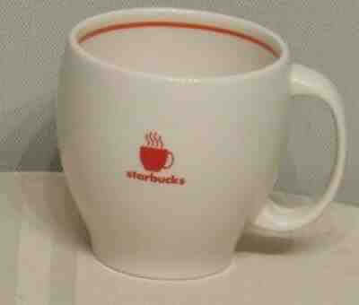 Starbucks Mug Holiday Barista Abbey White Red Band Steaming Cup Logo 14oz EUC - Sold on eBay Aug 15, 2021 for $9.00
