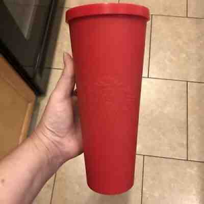 2016 Starbucks Matte Red Soft Touch Acrylic Tumbler Cold Cup 24oz Venti - Sold on eBay Sep 12, 2021 for $61.00