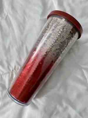 STARBUCKS 24oz. Acrylic VENTI Cold Cup Tumbler ROSE GOLD RED OMBRE SEQUINS**HTF* - Sold on eBay Aug 06, 2021 for $5.50