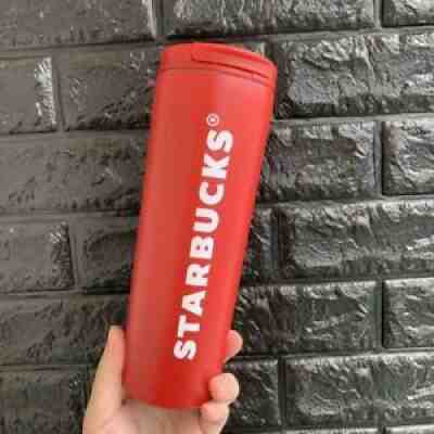 Starbucks Tumler Cold Cup Mug w/ Lid,Double Stainless Steel 17oz, Red - Sold on eBay Jul 12, 2021 for $7.00