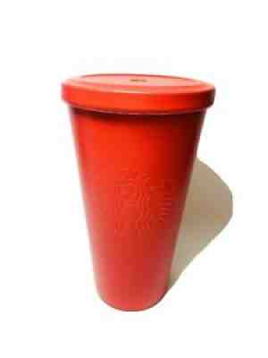 Starbucks Matt Red 2014 Metal Coffee Tumbler with Lid! NO STRAW! EUC! HTF! - Sold on eBay Aug 19, 2021 for $14.50
