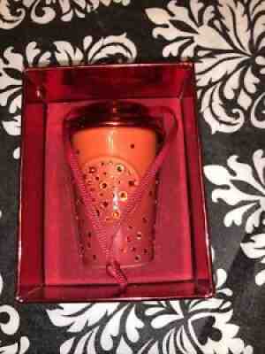 Starbucks Swarovski 2015 Crystal Red Coffee Cup Limited Christmas Ornament - Sold on eBay Jun 15, 2021 for $19.00