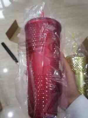stock Starbucks China Tumbler red Bling Diamond studded 24oz Straw Cold cup New - Sold on eBay Jul 28, 2021 for $42.00