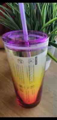 ð??ºNEW Starbucks Ombre Red Yellow Pink SUNRISE ð???18 oz Summer 2021 Glass Tumbler - Sold on eBay Aug 16, 2021 for $19.99