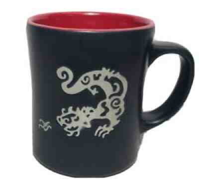 STARBUCKS 2011 Original KOMODO DRAGON Coffee Tea Cup Mug 16oz Bone China Red