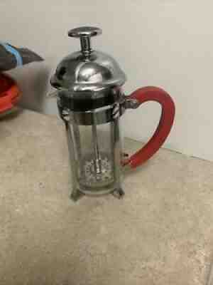 Starbucks Red Handle French Coffee Press Glass & Stainless! - Sold on eBay Aug 09, 2021 for $7.70