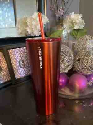 Starbucks Christmas Red Holiday Tumbler 2020 Stainless Steel 24oz Red Cold Cup - Sold on eBay Aug 08, 2021 for $25.99