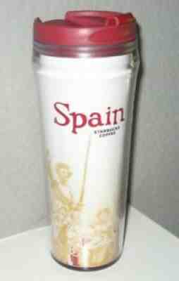 2008 Starbucks 12oz Global Icon Series Spain Espana Travel Tumbler Red White - Sold on eBay Aug 08, 2021 for $9.99