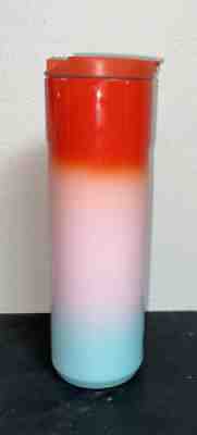 Starbucks 2020 Stainless Steel 24oz Ombre Pink Red Blue Tumbler - Sold on eBay Aug 15, 2021 for $22.00