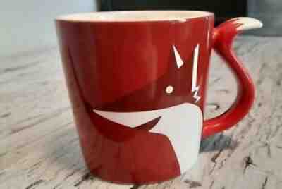 2012 Starbucks Red Fox Coffee Mug Tail Handle. Mint - Sold on eBay Aug 03, 2021 for $11.88
