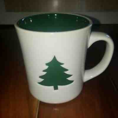 2008 Starbucks 12 oz. Mug with Green Embossed Christmas Tree and Green Interior - Sold on eBay Jun 26, 2021 for $11.90