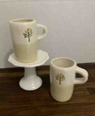 Lot of 2 Small espresso ? Starbucks mugs 2005 Two Toned With Decorative Tree EUC - Sold on eBay Jun 29, 2021 for $19.65