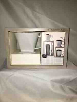 Starbucks Pour-Over Brewing System with rotating Wood Stand New Brew By The Cup - Sold on eBay Aug 28, 2021 for $22.00