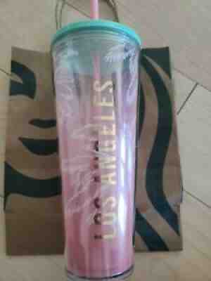 New! Starbucks Los Angeles (LA) Palm Tree Tumbler With Straw (2020 Edition) - Sold on eBay Jul 11, 2021 for $25.00