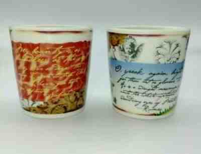 Starbucks Ceramic Espresso Shot Glasses Shakespeare Romeo & Juliet Quotes - Sold on eBay Jun 15, 2021 for $95.00