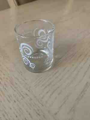 Vintage Starbucks AROMA SWIRLS 1 oz ~ 2 oz White Satin Etch Shot Glass Espresso - Sold on eBay Jun 25, 2021 for $14.99