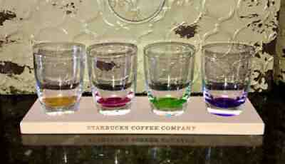 Starbucks 4 Pack, 2oz. Color Bottom Espresso Coffee Shot Glasses NWOB - Sold on eBay Aug 21, 2021 for $15.00