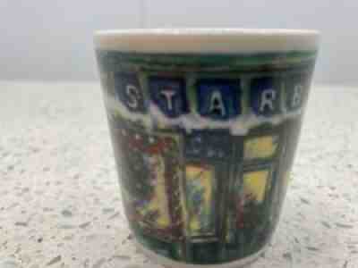 STARBUCKS COFFEE CERAMIC SHOT GLASS PIKE PLACE CHRISTMAS - Sold on eBay Aug 22, 2021 for $16.00