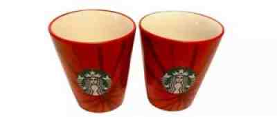 Lot of 2 Starbucks Shot Glasses Red Expresso Holiday - Sold on eBay Sep 09, 2021 for $12.50
